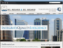 Tablet Screenshot of delrosariolaw.com